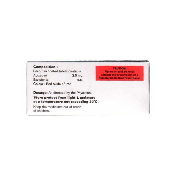 APIXAGRESS 2.5 Tablet 10's