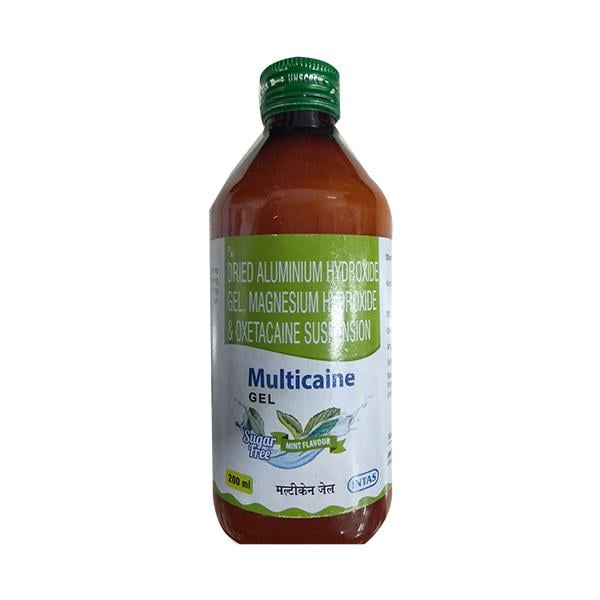 MULTICAINE SUGAR FREE MINT FLAVOUR Gel 200ml