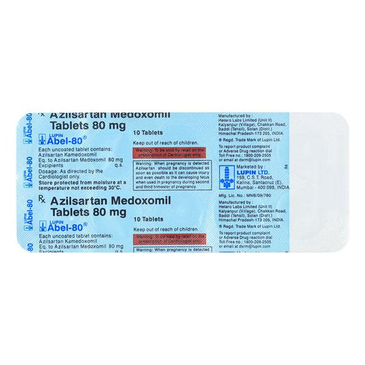 Abel 80mg Tablet 10'S