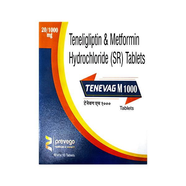 TENEVAG M 1000 Tablet 10's