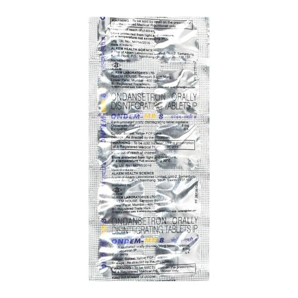 Ondem MD 8mg Tablet 10'S