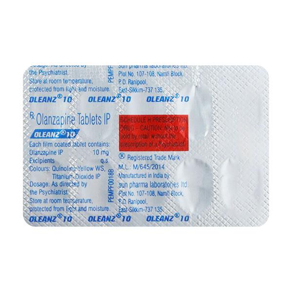 Oleanz 10mg Tablet 10'S