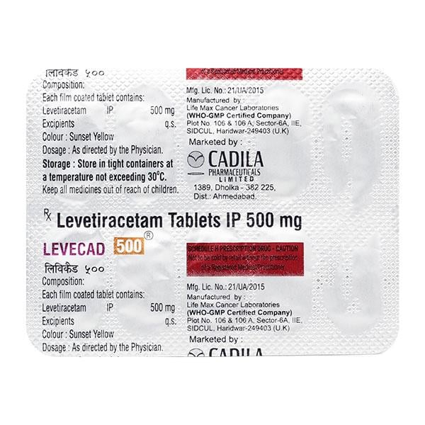 Levecad 500mg Tablet 10'S