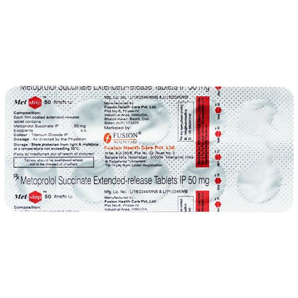 METSTOP 50 Tablet 10's