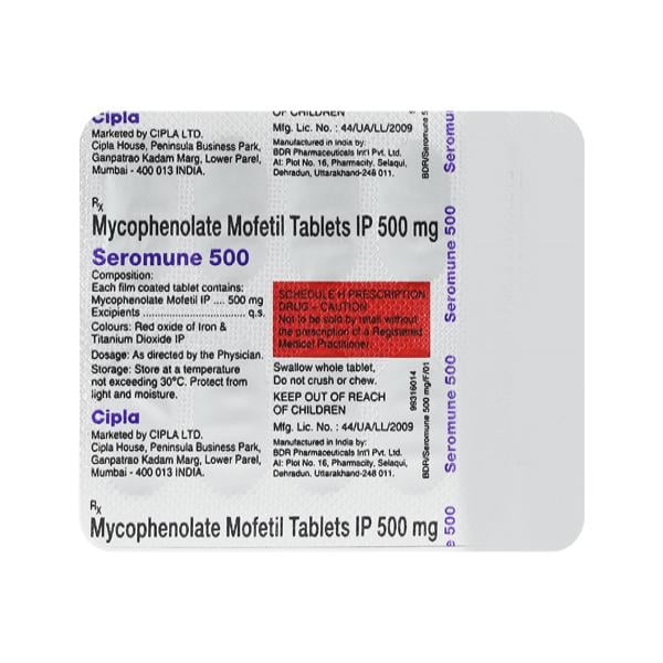 SEROMUNE 500mg Tablet 10's