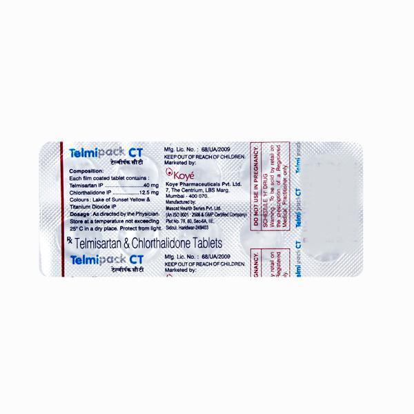 Telmipack CT 40/12.5mg Tablet 10'S