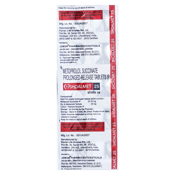 SHOALMET 25 Tablet 10's