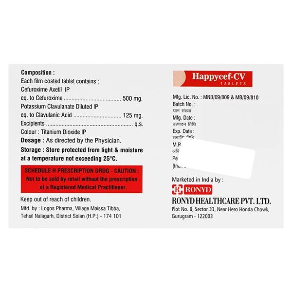HAPPYCEF CV Tablet 10's