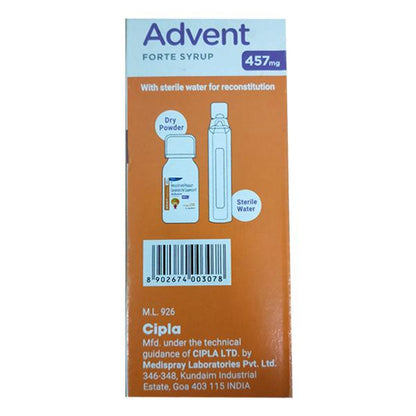 ADVENT FORTE 457 mg Tangy Orange Flavour Syrup 60ml