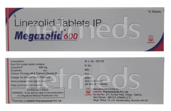 Megazolid 600mg Tablet 10'S