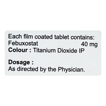 FEBUWAL 40 Tablet 10's