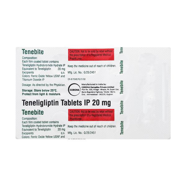Tenebite 20mg Tablet 15'S