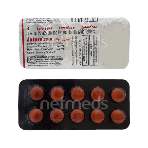 Lotace H 50mg Tablet 10'S