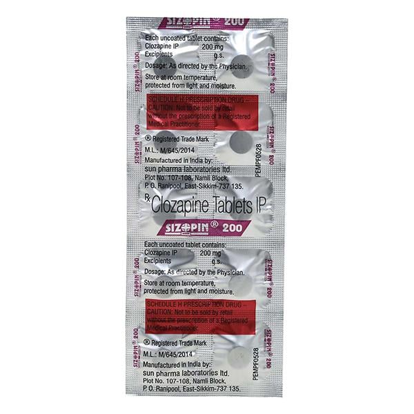 Sizopin 200mg Tablet 10'S
