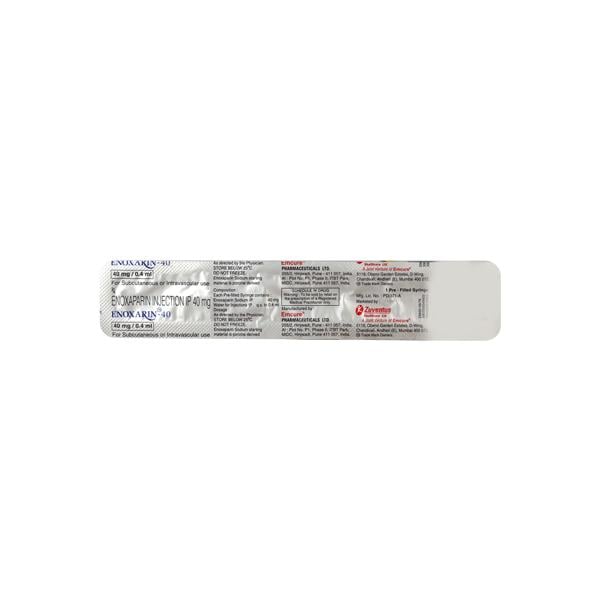 Enoxarin 40mg Injection 0.4ml