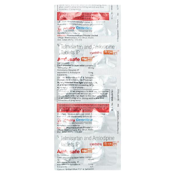 Amlosafe TM 40mg Tablet 10'S