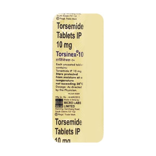 Torsinex 10mg Tablet 10'S