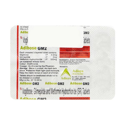 ADIBOSE GM 2mg Tablet 10's