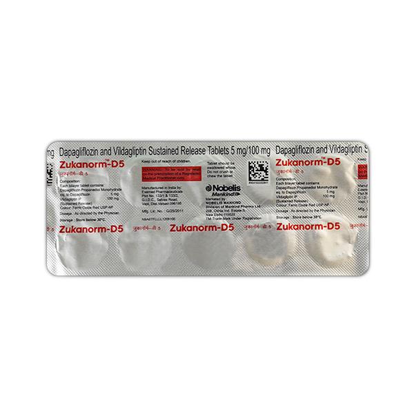 ZUKANORM D 5 Tablet 10's