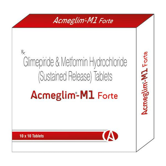 ACMEGLIM M1 FORTE Tablet 10's