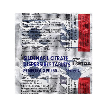 Penegra Xpress 50mg Tablet 4'S