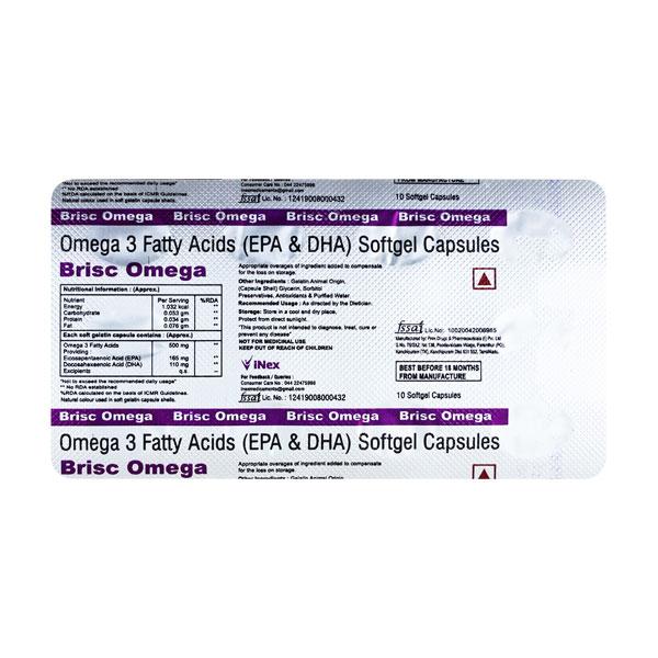 BRISC OMEGA Softgel Capsule 10's