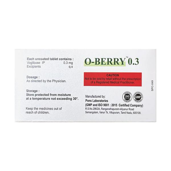 O BERRY 0.3 Tablet 15's
