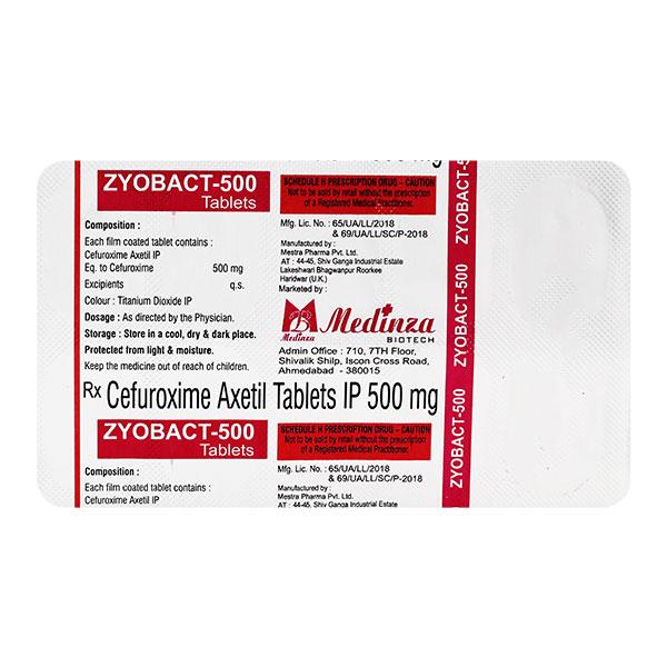 ZYOBACT 500 Tablet 10's