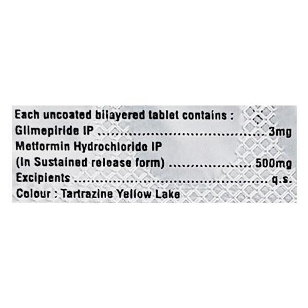 GLIMINYLE M 3mg Tablet 10's