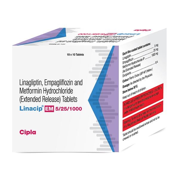 LINACIP EM 5/25/1000 Tablet 10's