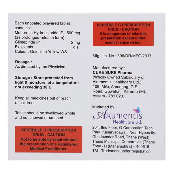 Switglim M 2/500mg Tablet 15'S