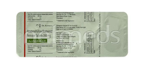 Acebrobid SR 200mg Tablet 10'S