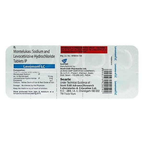 LEVOMONT LC Tablet 10's