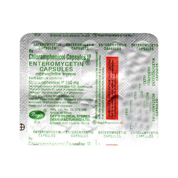 Enteromycetin 250mg Capsule 10'S