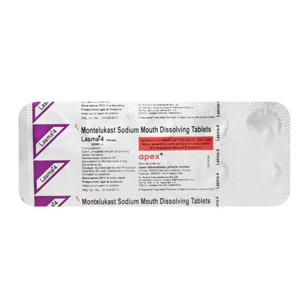 Lasma 4mg Tablet 10'S