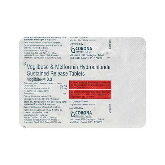 Voglibite M 0.3mg Tablet 10'S