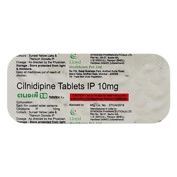 Cilidin 10mg Tablet 10'S