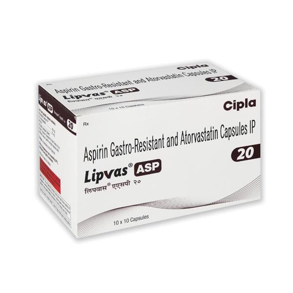 LIPVAS ASP 20 Capsule 10's