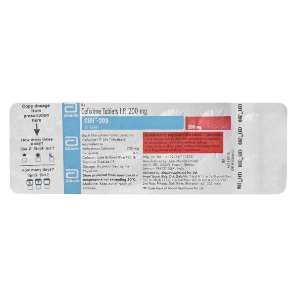 Cefi 200mg Tablet 10'S