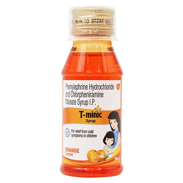T Minic Orange Flavour Syrup 60ml