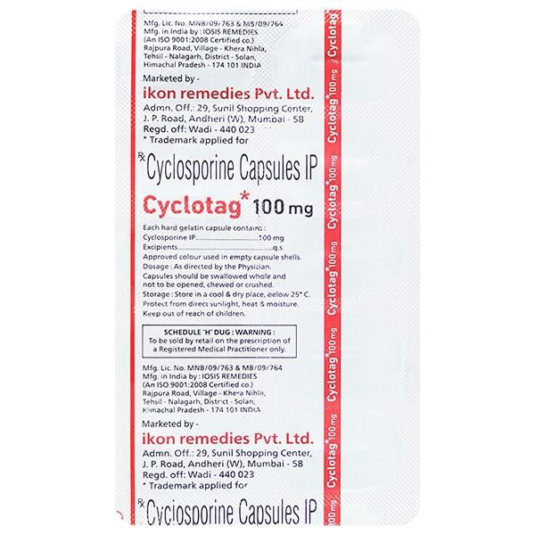CYCLOTAG 100mg Capsule 10's