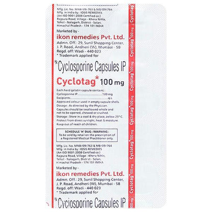 CYCLOTAG 100mg Capsule 10's