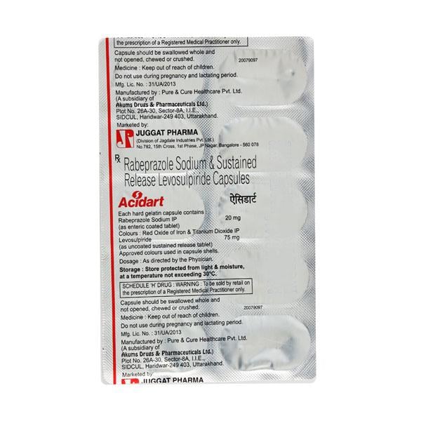 Acidart 75/20mg Capsule 10'S