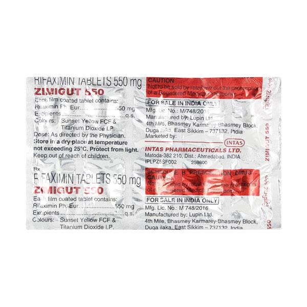 Zimigut 550mg Tablet 10'S