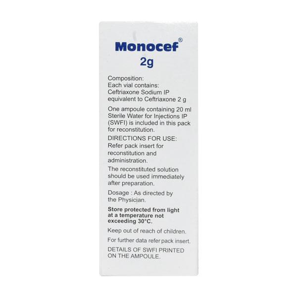 Monocef 2Gm Injection 1's