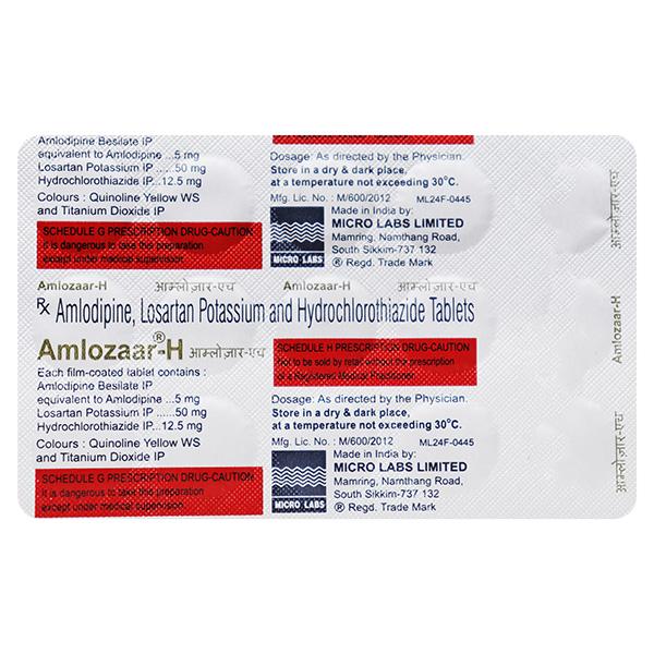 AMLOZAAR H Tablet 15's