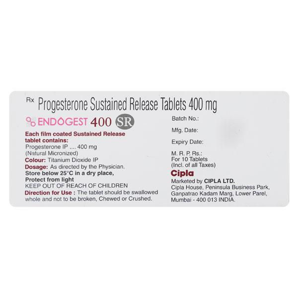 Endogest SR 400mg Tablet 10'S