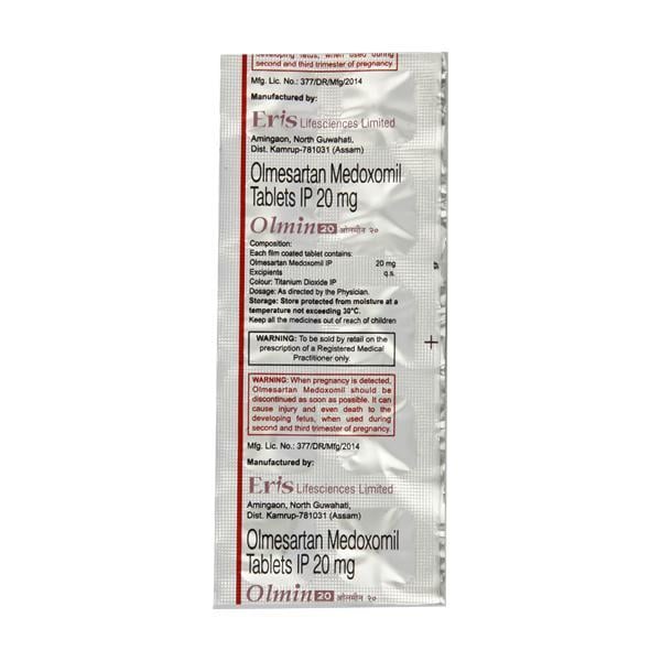 Olmin 20mg Tablet 10'S