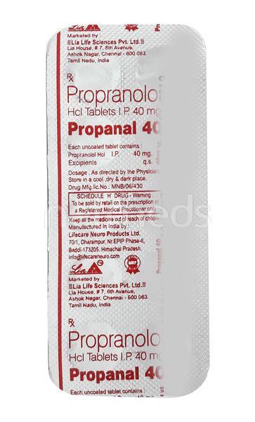 Propanal 40mg Tablet 10'S