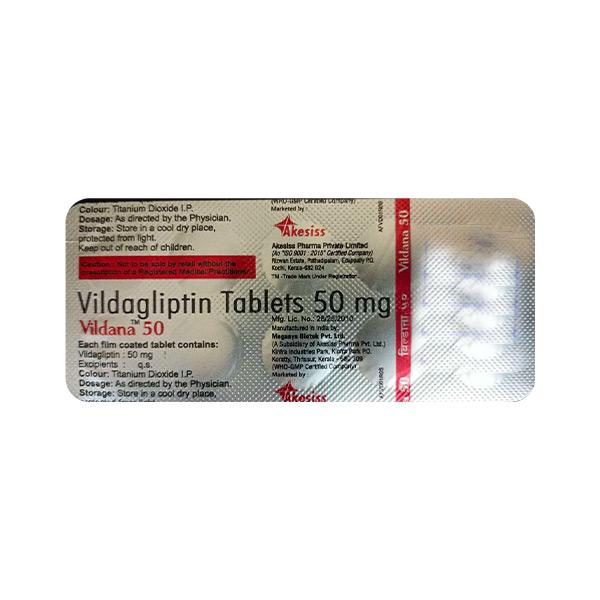 VILDANA 50mg Tablet 10's